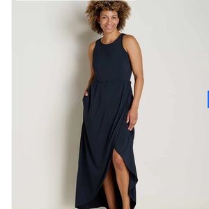 Mint Toad & Co Sunkissed Maxi Dress Black L Large